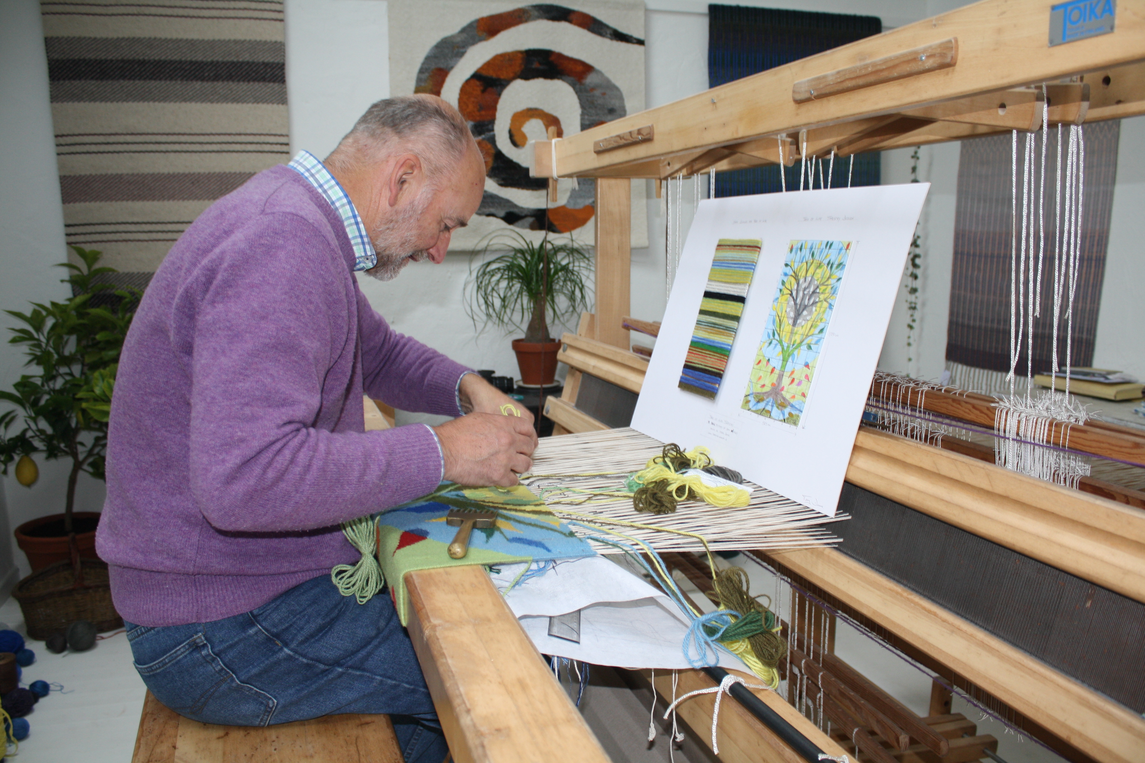 Twoday tapestry Weaving with Terry the Weaver EXARC